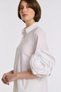 Sculptural Sleeve Cotton Shirt